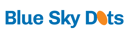 Blue sky dots logo